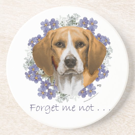 Dessous De Verre En Grès Souvenir Beagle (Devant)