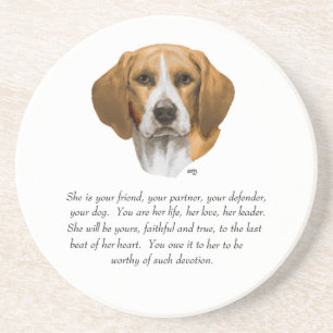 Dessous De Verre En Grès Souvenir Beagle