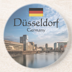 Dessous De Verre En Grès Souvenir de Dusseldorf