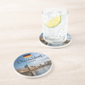 Dessous De Verre En Grès Souvenir de Dusseldorf (Côté)