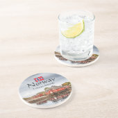 Dessous De Verre En Grès Souvenir de Norvège (Côté)