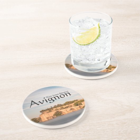 Dessous De Verre En Grès Souvenir du pont d'Avignon (Côté)