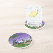 Dessous De Verre En Grès Souvenirs de Camelot (Côté)