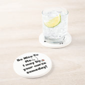 Dessous De Verre En Grès Soyez de bons T-shirts et cadeaux d'infirmière (Côté)