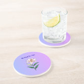 Dessous De Verre En Grès Soyez Gentil Envers Vous Lily Auto-Soin (Côté)