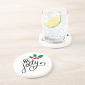 Dessous De Verre En Grès Soyez joyeux (Côté)