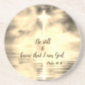 Dessous De Verre En Grès Soyez toujours et sachez que je suis Dieu Dessous  (Devant)