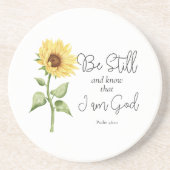 Dessous De Verre En Grès Soyez toujours et sachez que je suis Dieu tourneso (Devant)