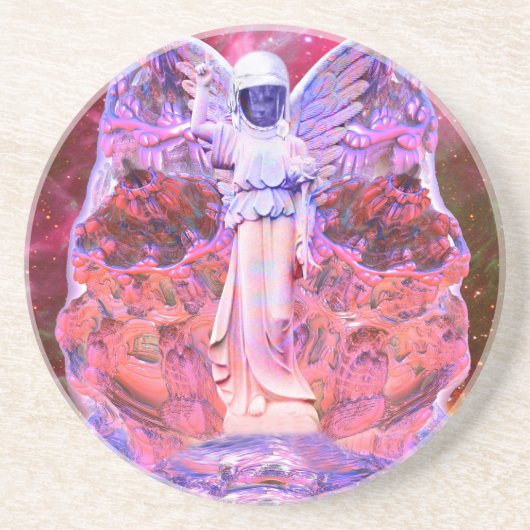Dessous De Verre En Grès Space Angel (Devant)