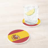 Dessous De Verre En Grès Spain Flag (Côté)