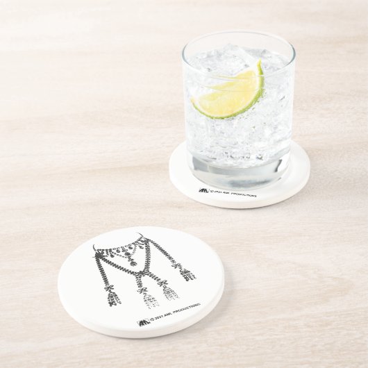 Dessous De Verre En Grès SPARKLE Marie Antoinette's Diamond Collier (Côté)