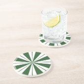 Dessous De Verre En Grès Spearmint Stripe (Côté)