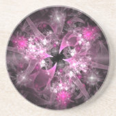 Dessous De Verre En Grès Spectaculaire rose (Devant)