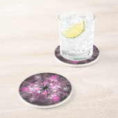 Dessous De Verre En Grès Spectaculaire rose (Côté)