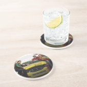 Dessous De Verre En Grès Speed-way éternel (Côté)
