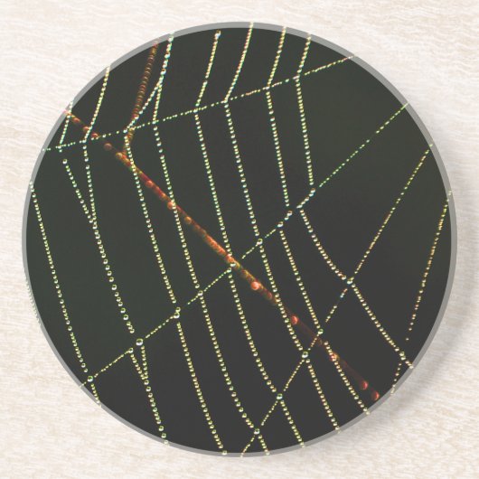 Dessous De Verre En Grès Spider Web (Devant)