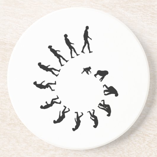 Dessous De Verre En Grès Spirale d'évolution (Devant)