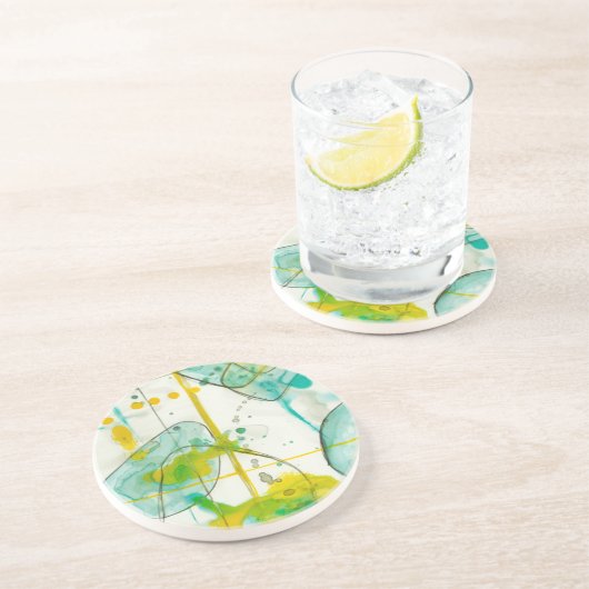 Dessous De Verre En Grès Splish Splash I (Côté)