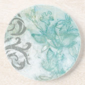 Dessous De Verre En Grès Spray de fleurs II (Devant)