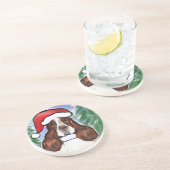 DESSOUS DE VERRE EN GRÈS SPRINGER SPANIEL ANGLAIS (Côté)