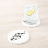 Dessous De Verre En Grès Sprint de table : Snshot d'or (Côté)