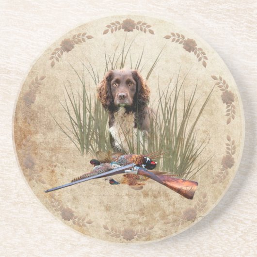 Dessous De Verre En Grès Sprocker Spaniel Tapestry Poster Triptyque Acryliq (Devant)