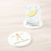 Dessous De Verre En Grès Squelette humain heureux (Côté)