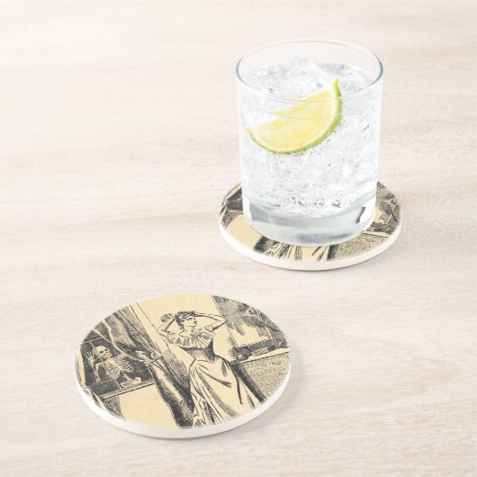 Dessous De Verre En Grès Squelette remarquant sur Madame victorienne (Côté)