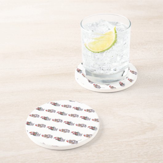 Dessous De Verre En Grès St. Bernard Christmas (Côté)