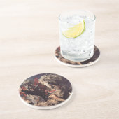 Dessous De Verre En Grès St George combattant le dragon (Côté)