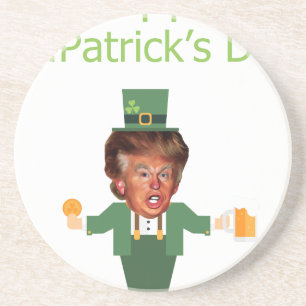 Dessous De Verre En Grès st patrick trump leprechaun