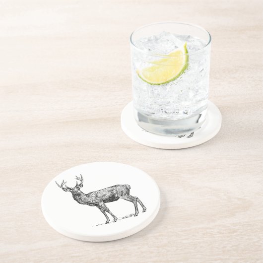 Dessous De Verre En Grès Stade 02 (Côté)