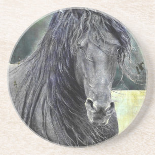 Dessous De Verre En Grès Stallion friésienne