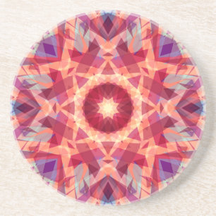 Dessous De Verre En Grès Star de Noël Jolly Rouge amusant violet brillant j