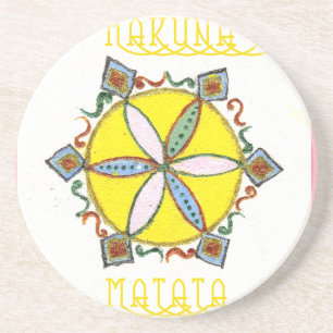 Dessous De Verre En Grès Star en devenir Hakuna Matata