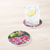 Dessous De Verre En Grès Stargazer Lilies (Côté)