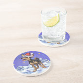 Dessous De Verre En Grès Starry Night Festive Chihuahua (Côté)