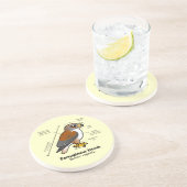 Dessous De Verre En Grès Statistiques ferrugineuses de faucon (Côté)