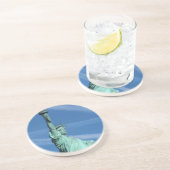 Dessous De Verre En Grès Statue de la Liberté. (Côté)