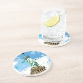 Dessous De Verre En Grès Statue de la Liberté (Côté)