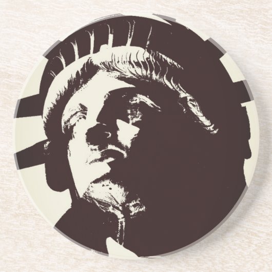 Dessous De Verre En Grès Statue de la Liberté (Devant)