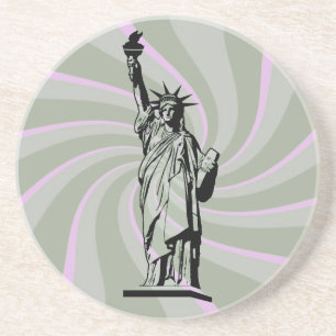 Dessous De Verre En Grès Statue de la Liberté