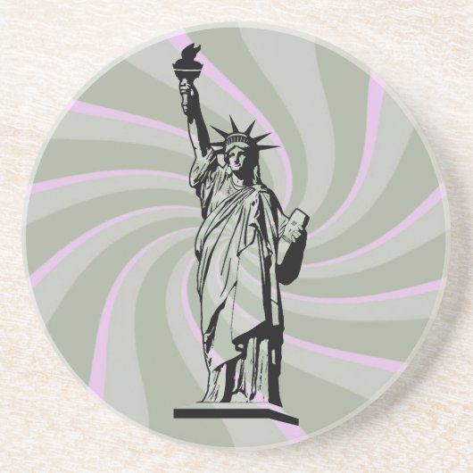 Dessous De Verre En Grès Statue de la Liberté (Devant)