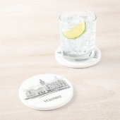 Dessous De Verre En Grès Stavanger Norvège Beau Streetscape Dessin (Côté)