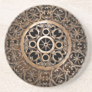 Dessous De Verre En Grès Steampunk antique de bronze en métal de Vatican