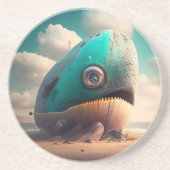 Dessous De Verre En Grès Strange Whale (Devant)