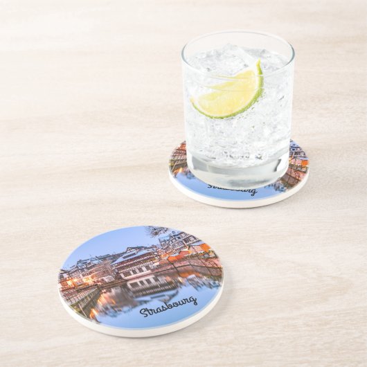 Dessous De Verre En Grès Strasbourg (Côté)