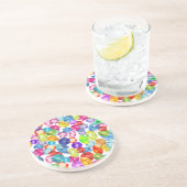 Dessous De Verre En Grès strass arc-en-ciel (Côté)