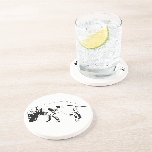 Dessous De Verre En Grès Strides et histoires (Côté)