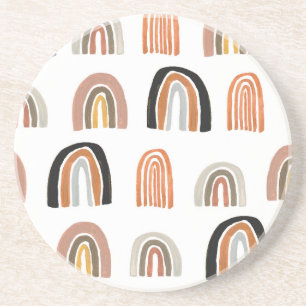 Dessous De Verre En Grès Style simple Pastel Rainbow pour enfants